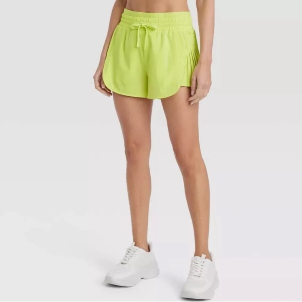 JoyLab Neon Lime Green Women's Shorts XL